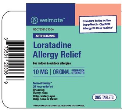 01b LBL_Welmate_Loratadine Allergey Relief_10mg_365ct_G7043-365-103-0_PDP.jpg 01b LBL_Welmate_Loratadine Allergey Relief_10mg_365ct_G7043-365-103-0_PDP - 01b LBL Welmate Loratadine Allergey Relief 10mg 365ct G7043 365 103 0 PDP